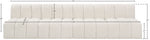 Arc - Boucle Fabric 4 Seats Modular Sofa