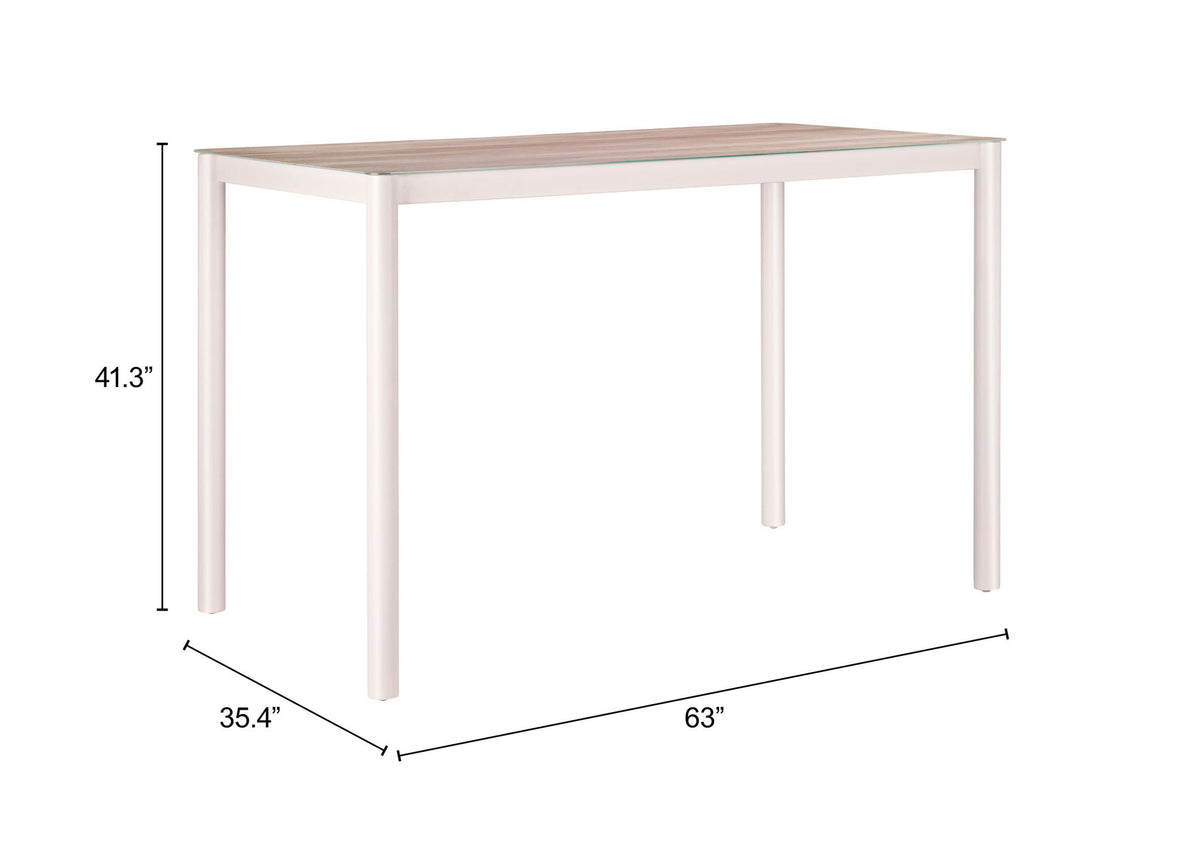 Dimira - Bar Table - Natural / Beige