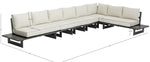 Maldives - 6 Piece Water Resistant Outdoor Patio Modular Sectional With Gray Base
