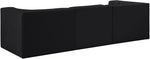 Rummi - Velvet Performance Fabric Upholstered 3 Piece Modular Sofa