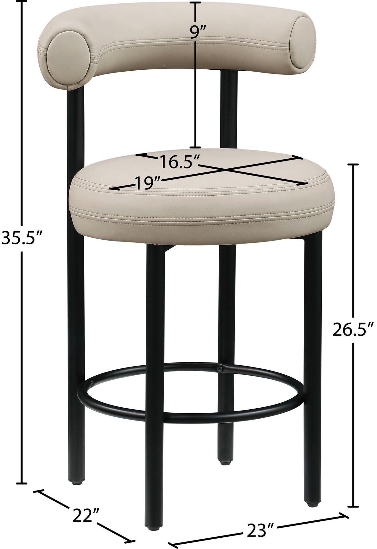 Bordeaux - Counter Stool (Set of 2)