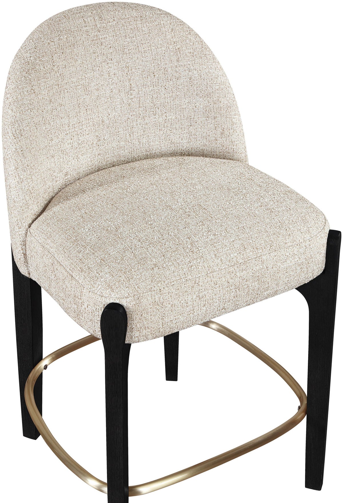Torino - Counter Stool With Brushed Black Base