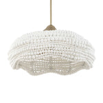 Biddeford - 5 Light Beaded Pendant - White