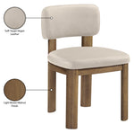 Paloma - Vegan Leather Upholstered Dining Chair (Set of 2) - Brown Frame