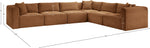 Shaggy - Fabric 6 Piece Modular Corner Sectional
