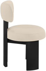 Atelier - Vegan Leather Upholstered Dining Chair (Set of 2) - Black Frame