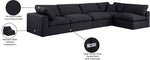 Comfy - 5 Piece Linen Modular Sectional