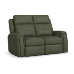 Felix - Power Reclining Loveseat With Console, Power Headrest, Lumbar, Heat & Massage