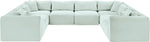 Shaggy - 8 Piece Modular U-Shaped Sectional