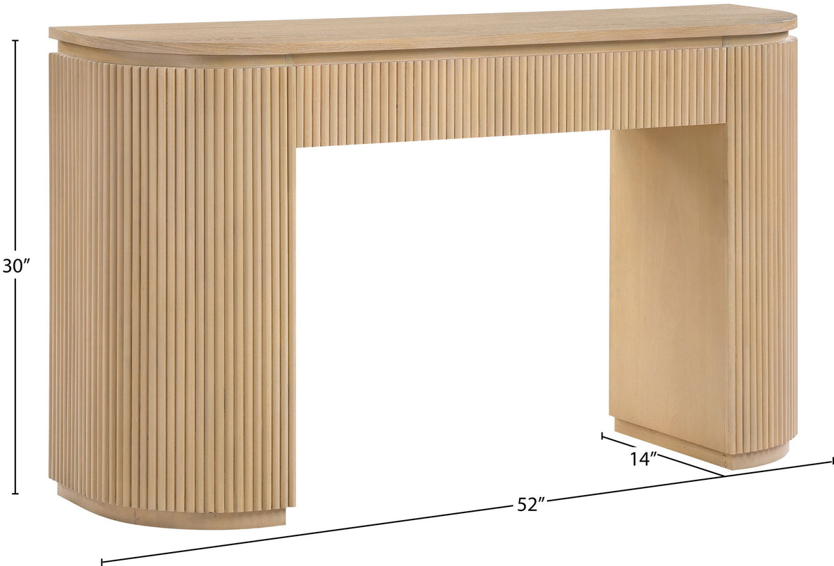 Astrid - Solid Wood And Oak Veneer Console Table