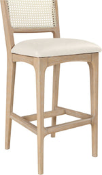 Atrium - Upholstered Bar Stool (Set of 2) - Brushed Natural Frame