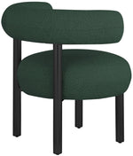 Bordeaux - Boucle Fabric Accent Chair With Black Legs