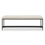 Halston - Upholstered Bench - White