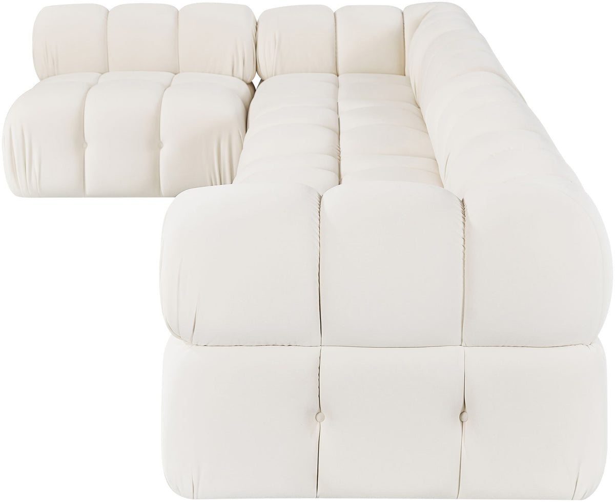 Orin - Velvet 5 Piece Modular Sectional