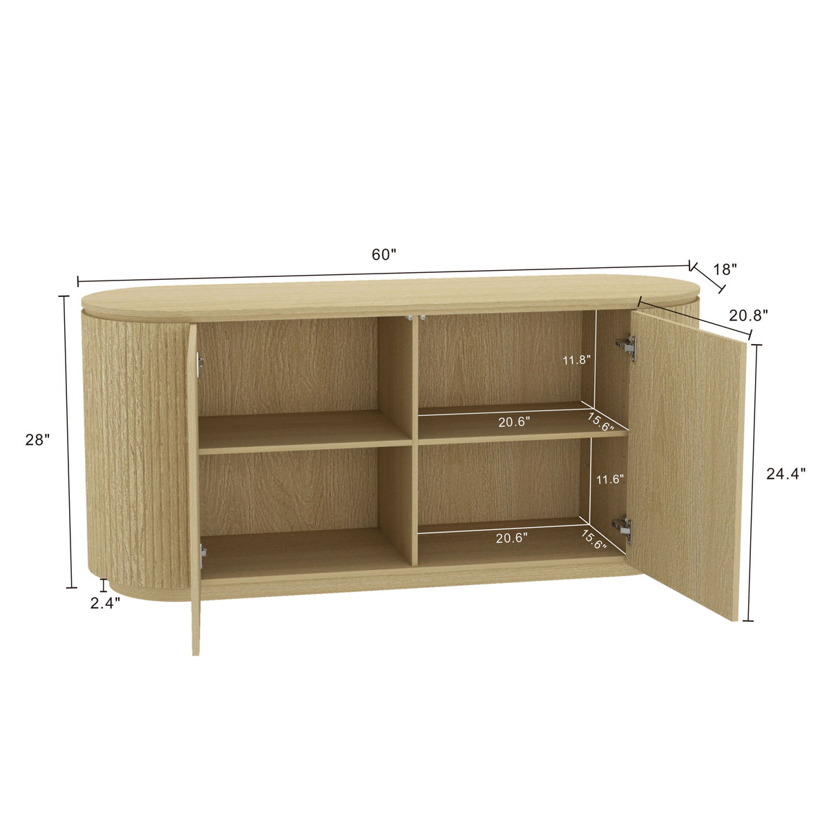 Olivia - Sideboard - Natural Oak