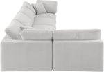 Comfy - 5 Piece Velvet Modular Sectional