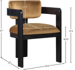 Sacha - Velvet Dining Chair With Black Base (Set of 2)