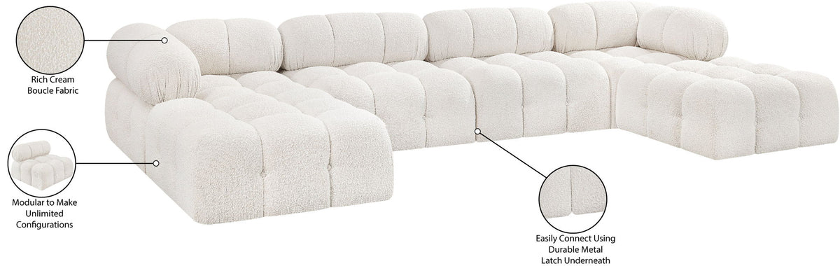 Ames - 6 Piece Fabric Modular U-Shaped Sectional