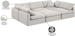 Indulge - Linen 6 Piece Modular Sectional