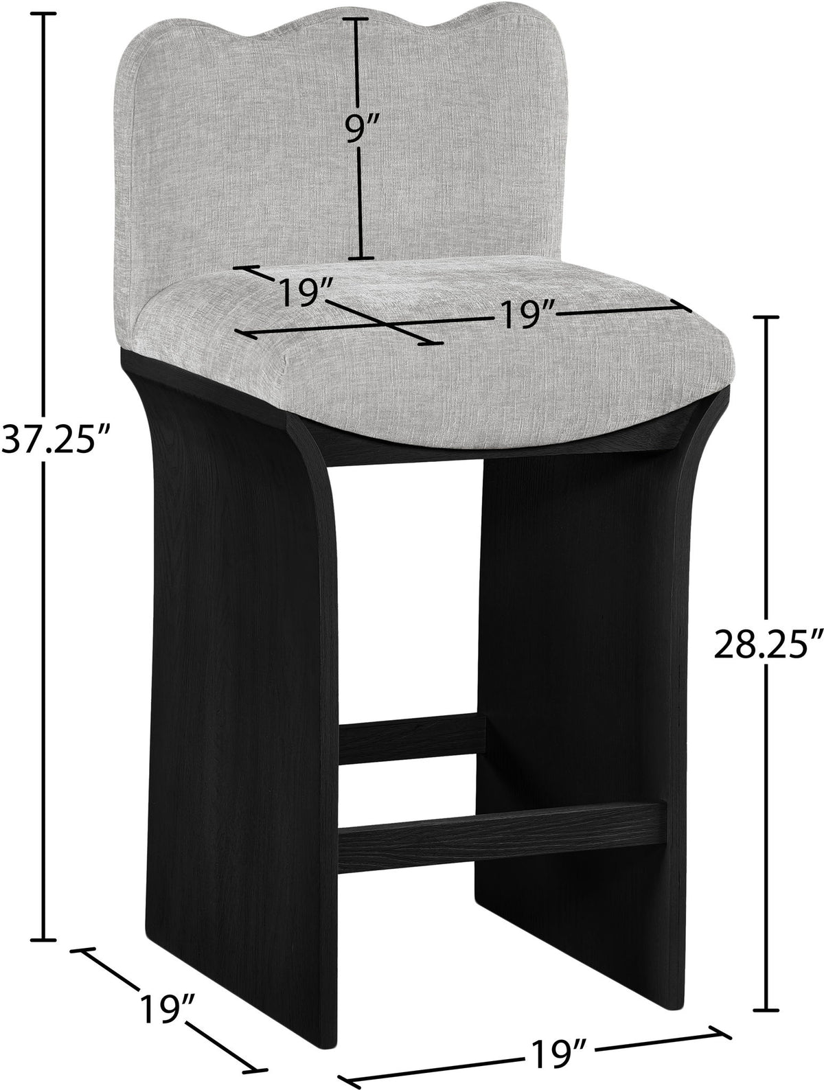 Shaw - Counter Stool - Black Base
