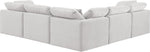 Indulge - Velvet 5 Piece Modular Corner Sectional