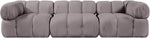 Orin - Velvet Performance Fabric Upholstered 3 Piece Modular Sofa
