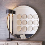 Agoura - 48" Round Mirror - Silver