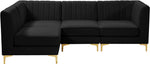 Alina - 4 Piece Modular L-Shaped Sectional