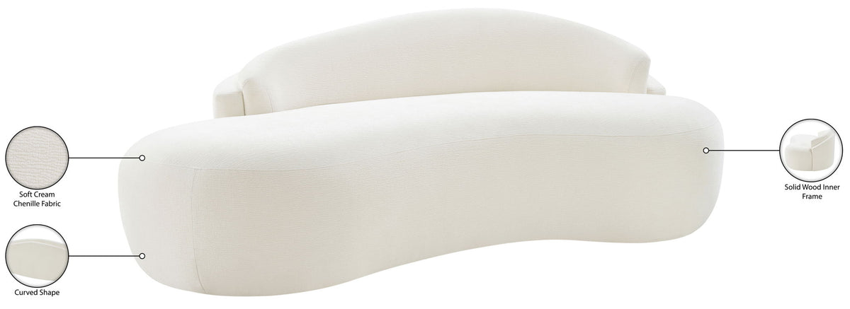 Caspian - Chenille Fabric Upholstered Loveseat