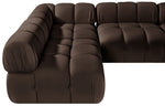 Orin - Velvet 5 Piece Modular Sectional