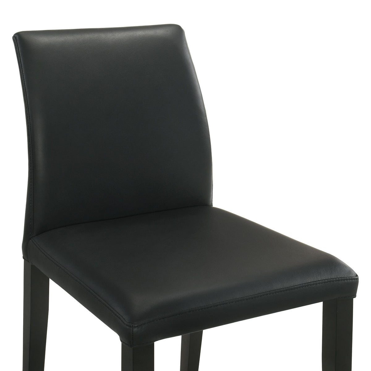 Elyza - Full Back Top Grain Leather Upholstered Wood Dining Chairs (Set of 2)