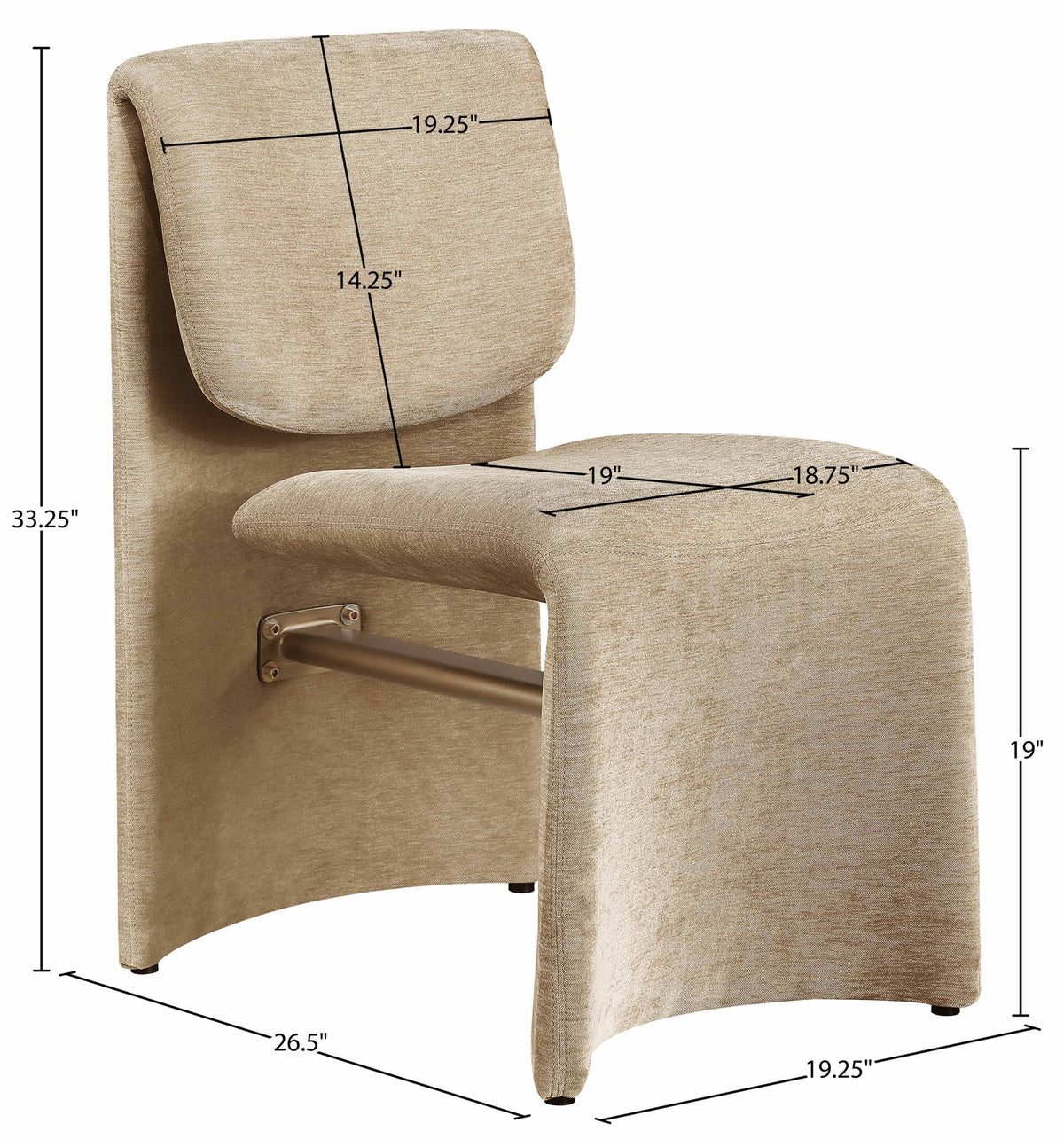 Slique - Performance Fabric Upholstered Dining Chair (Set of 2)