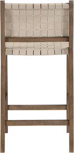 Entwine - Vegan Leather Upholstered Counter Stool - Painted Brown