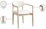 Riccio - Dining Arm Chair (Set of 2) - Natural And Gold Frame