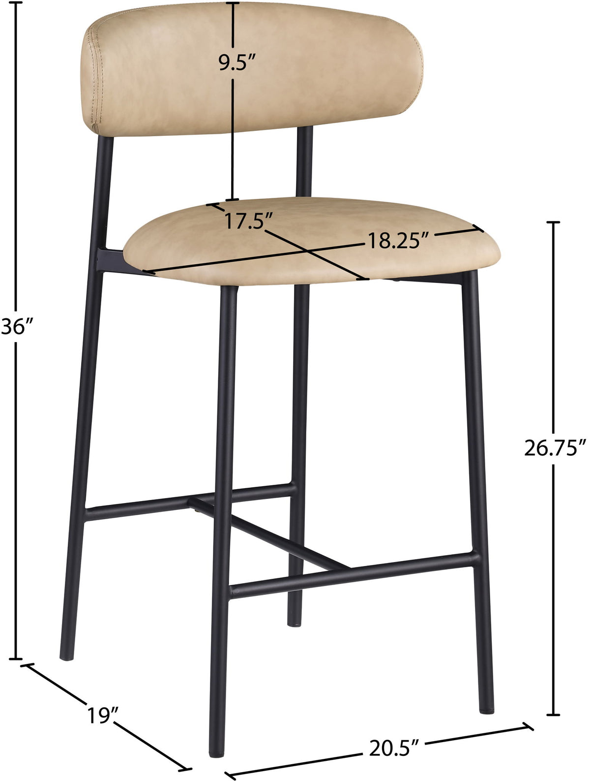 Lupita - Counter Stool (Set of 2)
