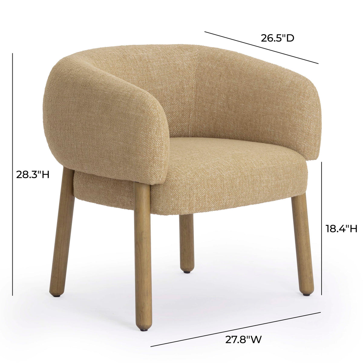Foxy - Performance Basketweave Chenille Accent Chair