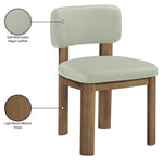 Paloma - Vegan Leather Upholstered Dining Chair (Set of 2) - Brown Frame