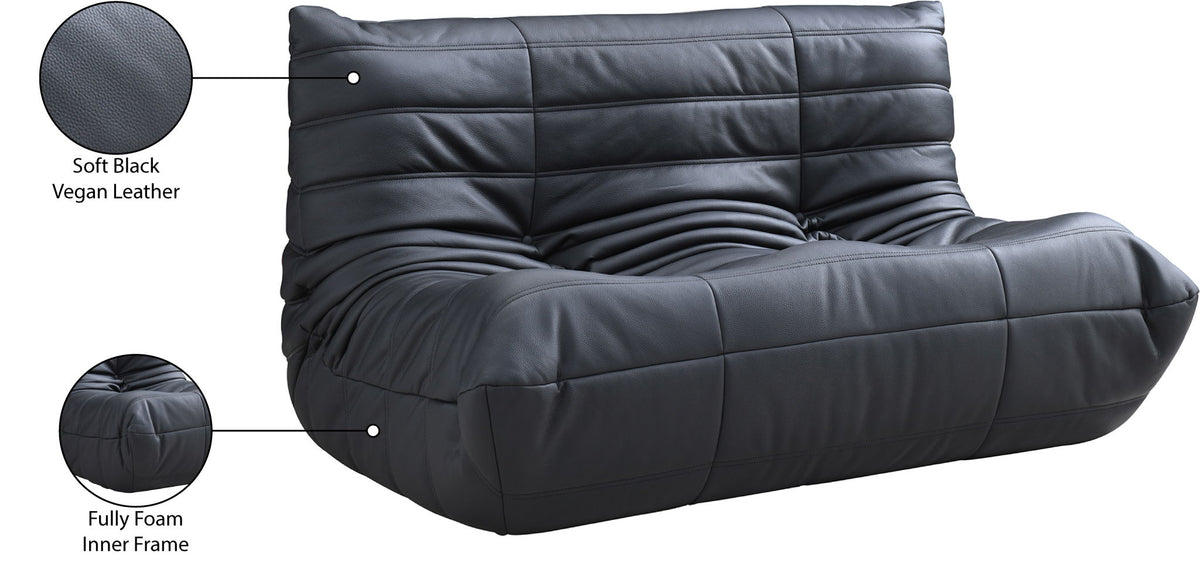Relax - Vegan Leather 54.75" Upholstered Loveseat