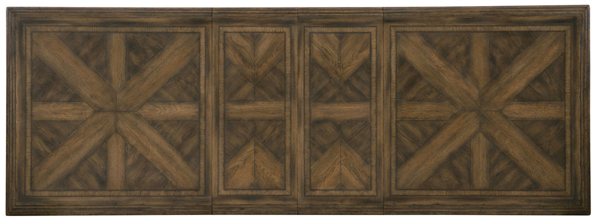 Hill Country - Bandera 86" Table With 2-18" Leaves - Dark Brown