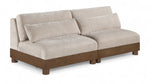 Turin - Chenille Fabric Upholstered Modular Sectional - Taupe