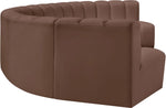 Arc - Faux Leather 7 Piece U-Shaped Modular Sofa