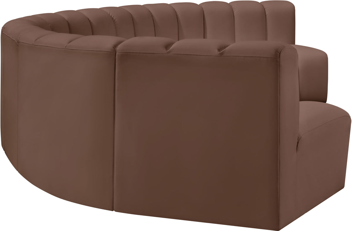 Arc - Faux Leather 7 Piece U-Shaped Modular Sofa