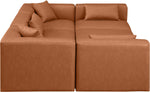 Cube - 6 Piece Modular Sectional - Cognac