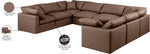 Indulge - Faux Leather 8 Piece Modular Sectional