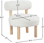 Ambre - Shearling Fabric Accent Chair