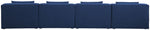 Cube - Linen Modular 4 Seat Armless Sofa