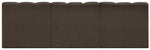 Arc - Boucle Fabric 3 Piece Modular Straight Sofa - Brown