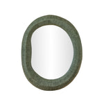 Orpheus - 22" x 28" Ribbed Fiberglass Thick Wall Mirror - Forest Green
