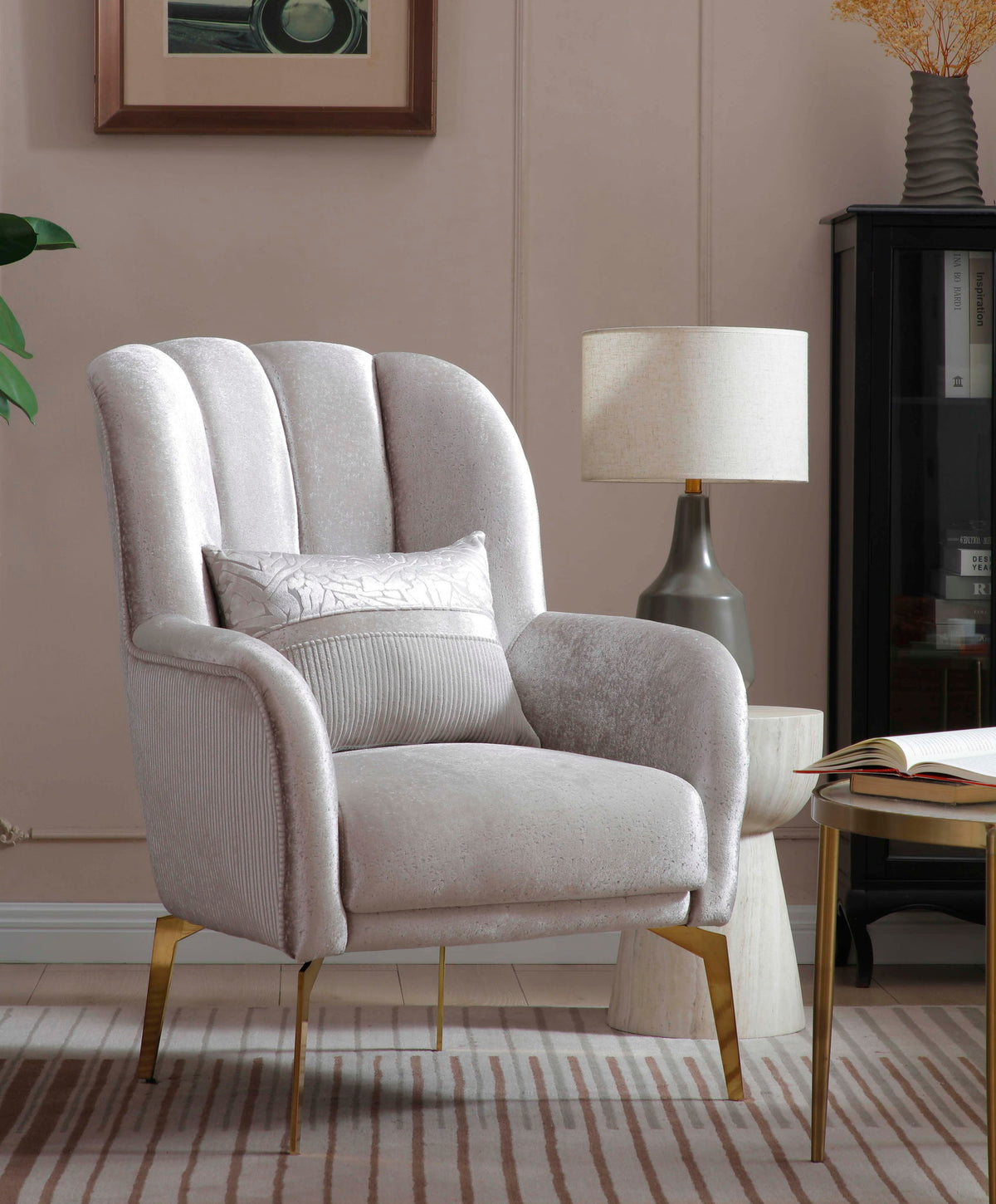 Eaton - Chair - Shiny Silver