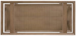 Sonnet - Rectangular Cocktail Table - Dark Gray / Dark Brown